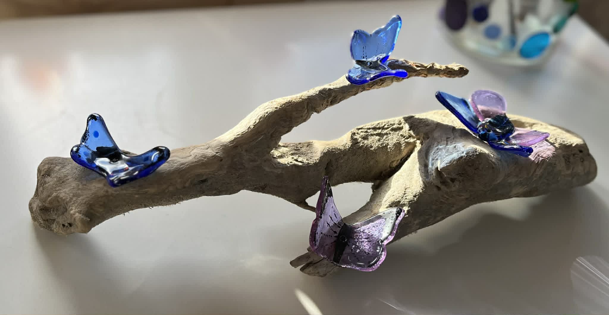 Sommerfugle på gren